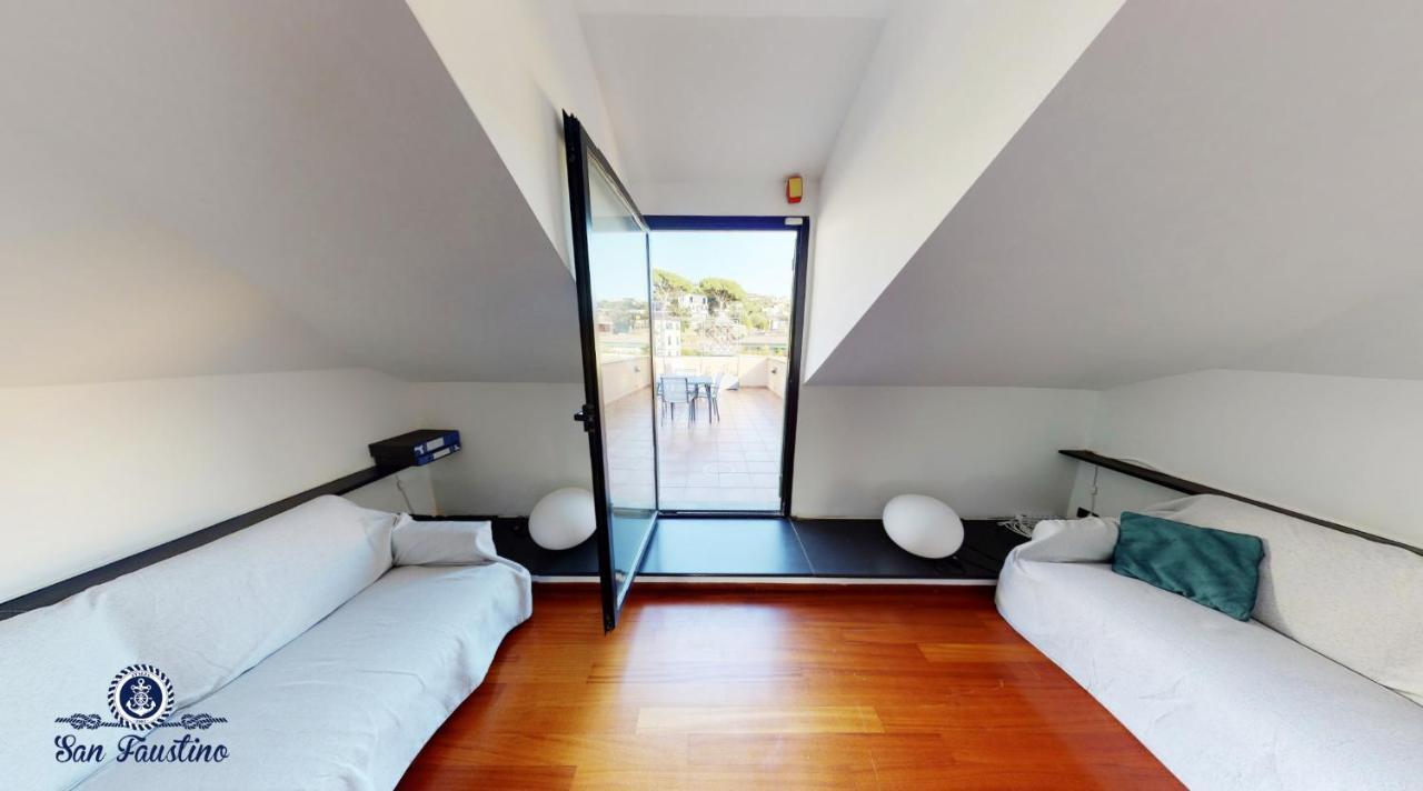 Welcome Riviera - Attico San Faustino 165 Mq Piu 110 Mq Di Terrazza- In Villa 700 ,Vista Mare Strepitosa-100 M Dalla Spiaggia-Parking Esclusivo Rapallo Exteriér fotografie