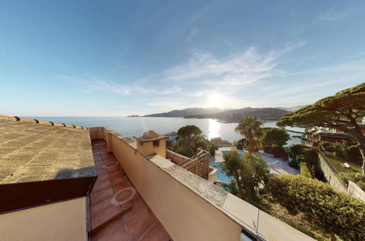 Welcome Riviera - Attico San Faustino 165 Mq Piu 110 Mq Di Terrazza- In Villa 700 ,Vista Mare Strepitosa-100 M Dalla Spiaggia-Parking Esclusivo Rapallo Exteriér fotografie