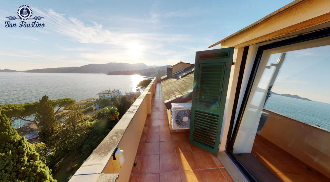 Welcome Riviera - Attico San Faustino 165 Mq Piu 110 Mq Di Terrazza- In Villa 700 ,Vista Mare Strepitosa-100 M Dalla Spiaggia-Parking Esclusivo Rapallo Exteriér fotografie
