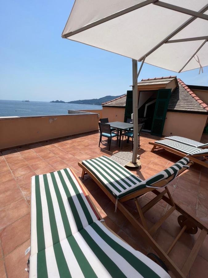 Welcome Riviera - Attico San Faustino 165 Mq Piu 110 Mq Di Terrazza- In Villa 700 ,Vista Mare Strepitosa-100 M Dalla Spiaggia-Parking Esclusivo Rapallo Exteriér fotografie